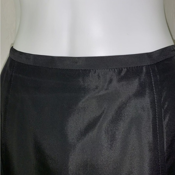 Vtg 90s y2k Cache Satin Formal A-line Cocktail Maxi Skirt Lined Silk Slip Goth - Picture 5 of 10